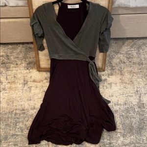 Gray and Black dress